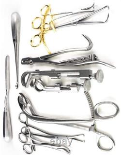10 Pcs Assorted Orthopedic Surgical Instruments Custom Made Set German Grade