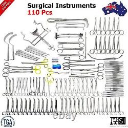 110 Pcs Orthopedic Instruments Surgical Kit Medical Surgery Laparotomy Set NEW