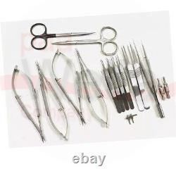 17 PCS Set of Hand Surgery Basicof Micro Surgical Instruments Stainless steel