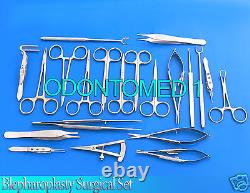24 Pcs Blepharoplasty Surgical Instrument Set, ODM-619