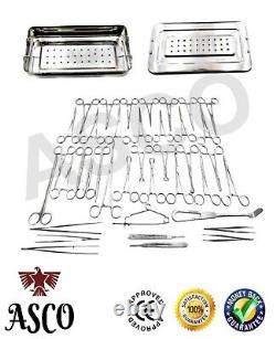 Appendectomy & Hernia Surgical Set 48 Pcs Instruments kit + Box