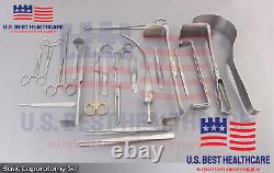Basic Laparotomy Set 104 Pcs Surgical Instruments Medical Abdominal Gold DS-1120