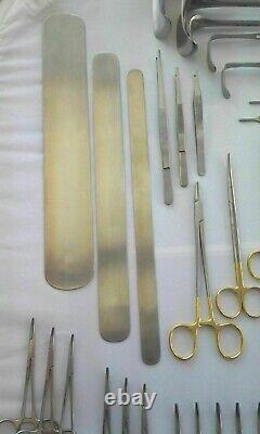 Basic Laparotomy Set 104 Pcs Surgical Instruments Surgery Medical Abdominal Gold
