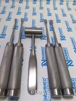 Cobb Elevator with Mallet, Spinal & Orthopedic Surgical Instruments Set of 5Pcs
