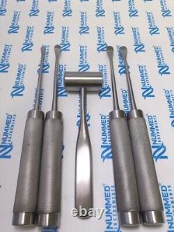 Cobb Elevator with Mallet, Spinal & Orthopedic Surgical Instruments Set of 5Pcs