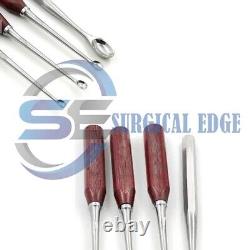 Femoral Ligament Cutter Hatt Spoon Set of 4Pcs Surgical Orthopedic Instrument
