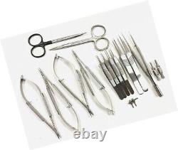 Hand Surgery Basic 17 PCS Set of Micro Surgical Instruments Stainless steel