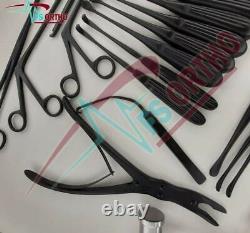 Laminectomy Set 35 Pcs Black Coated Surgical Orthopedic Surgical Instruments