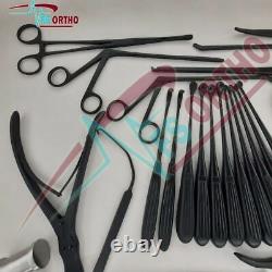 Laminectomy Set 35 Pcs Black Coated Surgical Orthopedic Surgical Instruments
