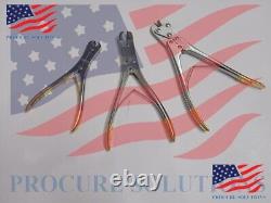 Orthopedic Surgical TC Wire Cutter Set High Quality (3 PCs)