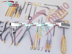 Plastic Surgery Septoplasty Surgical Instruments Set of 25 pcs With Steel Box