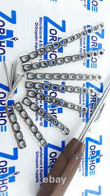 Reconstruction DCP Plate 3.5mm 5 to 12 Holes with Cortical screws (79 Pcs Set)