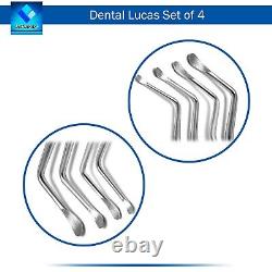 Set of 10-PCS Lucas Curettes Dental/Surgical Bone Curettes Serrated INSTUMAX