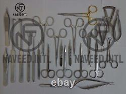 Set of 24 Pieces Blepharoplasty Surgical Set Plastic Surgery Kit Instruments