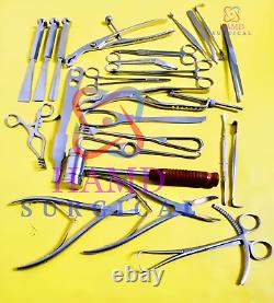 Set of 25 Pcs Surgical instruments Basic Orthopedic Surgery