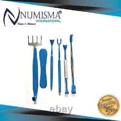 Surgical Insulated Retractor Set Of 6 Pcs Plastic Surgery Surgical Instruments