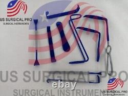 Surgical insulated Retractor set of 9 pcs, surgical instruments