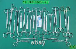 Suture Kit, Suture Set, Suture Pack, Veterinary 45 Pcs Surgical Instrument Ds-952