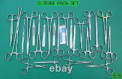 Suture Kit, Suture Set, Suture Pack, Veterinary 45 Pcs Surgical Instrument Ds-952