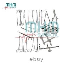 Thoracotomy Surgery 24 PCs Set Thoracotomy Instruments Surgical Instruments
