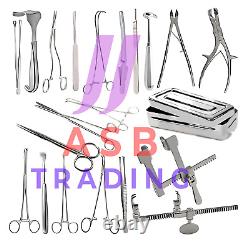 Thoracotomy Surgery 24 PCs Set Thoracotomy Instruments Surgical Instruments