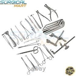 Thoracotomy Surgery Set 24Pcs Thoracotomy Instruments Surgical Kit