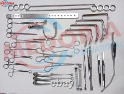 Tonsillectomy And Adenoidectomy Set Of 30 PCs Surgical Instruments Kit With Box